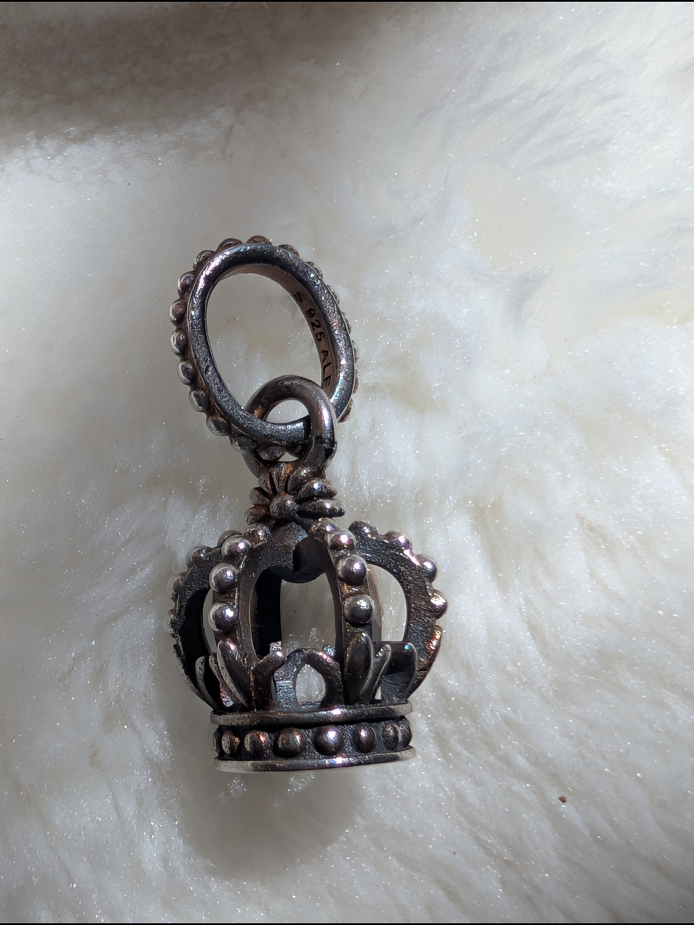 Authentic Pandora Regal Crown Charm 790930 Sterling Silver S925 ALE